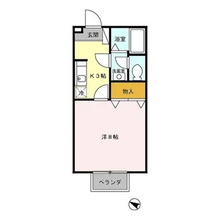 セジュール一番町【2階】の間取り