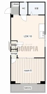 第二メゾン北川【4階】の間取り