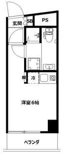 ポートハイム西横浜【1階】の間取り