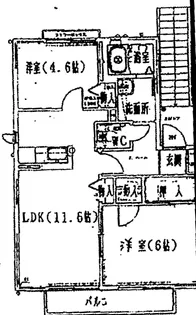 ヴィラニーイースト【1階】の間取り