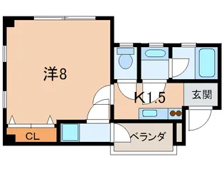 桜パレス【1階】の間取り