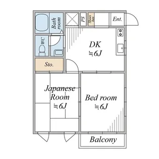 ベルメゾン日野南【2階】の間取り