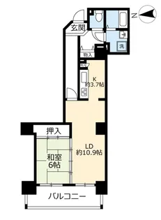URHAT神戸・脇の浜【12階】の間取り