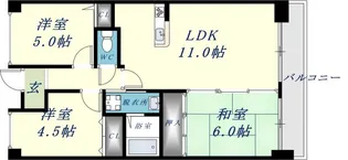 グラン・ドミール【5階】の間取り