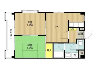 シャルマン・ヴィ【1階】の間取り