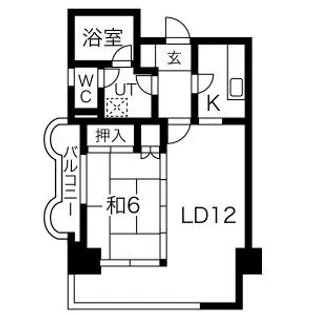 錦ハーモニービル【6階】の間取り