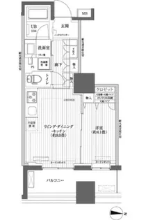 イニシア錦糸町【5階】の間取り