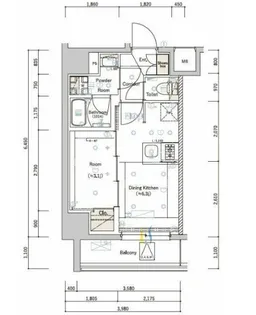 東京都江東区住吉1【マンション】の間取り