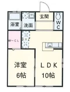 ロザージュ【1階】の間取り