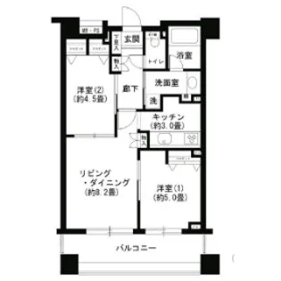東京都文京区小石川1【マンション】の間取り