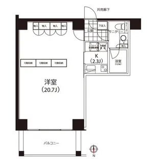 東京都渋谷区恵比寿4【マンション】の間取り