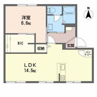 プロムナードFUKUTA C【1階】の間取り