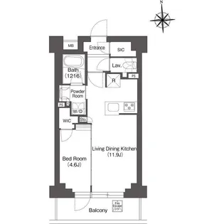 バウスステージ練馬豊玉【2階】の間取り