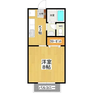 森ハイツ【1階】の間取り