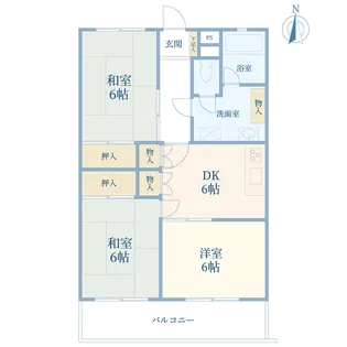 高井戸ハイホーム【3階】の間取り