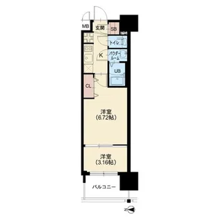 AELL OSAKA EAST【8階】の間取り