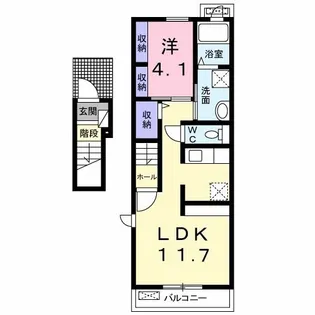 プルミエ・静徳II【2階】の間取り