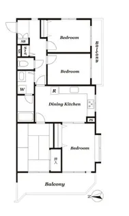 ライオンズマンション東戸塚第2【4階】の間取り