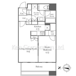 パークシティ武蔵小杉ザガーデン タワーズウエスト【49階】の間取り