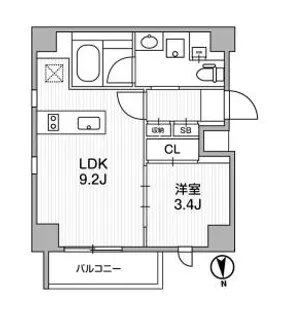 Lighthouse中馬込【3階】の間取り