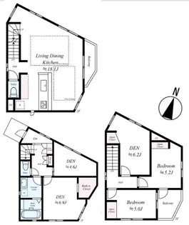 神奈川県藤沢市辻堂新町2【一戸建】の間取り