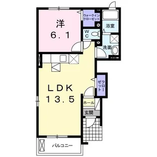 ファニールーフ【1階】の間取り