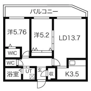 アルタイル 1st【1階】の間取り