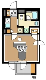 Sonorite池之端【1階】の間取り