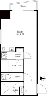 ラフィネ新宿【6階】の間取り