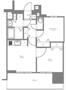 エステムプラザTOKYO RISE【5階】の間取り