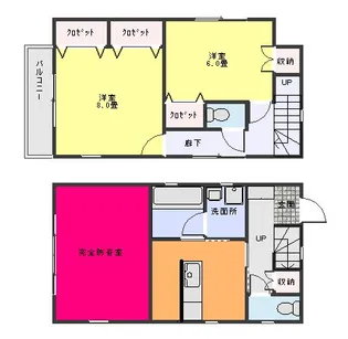 東京都葛飾区堀切6【一戸建】の間取り