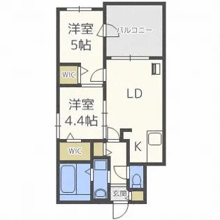 ルイズ24軒【1階】の間取り