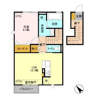 フェリジータ II【2階】の間取り