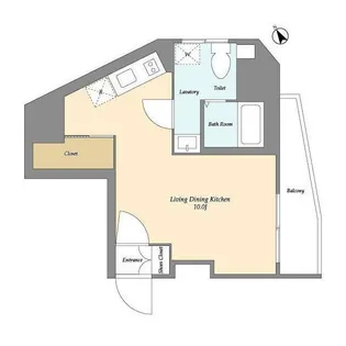 東京都北区堀船2【マンション】の間取り