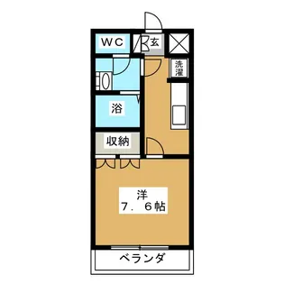 コスモ高原【1階】の間取り