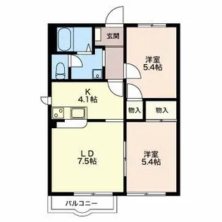 セフィラ フルート【2階】の間取り