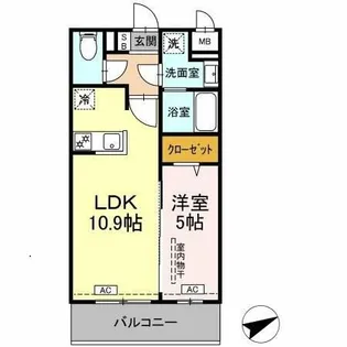 ロイジェントパークス西馬込【4階】の間取り
