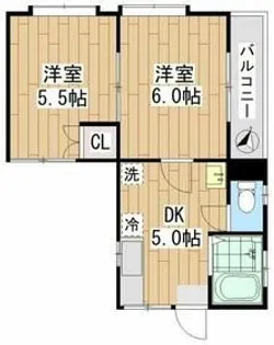 アパートメントのだめ【2階】の間取り