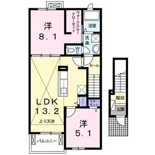 ノーヴァ ビオーラ【2階】の間取り