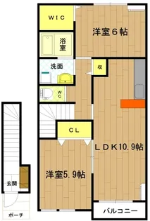 三重県伊勢市神社港【アパート】の間取り