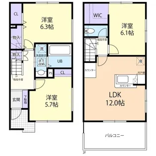カーサ・セレーノの間取り