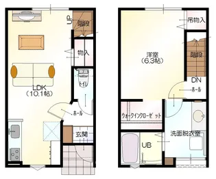 D BOX呉羽山公園の間取り