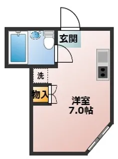 かつみセカンドハイツ【1階】の間取り