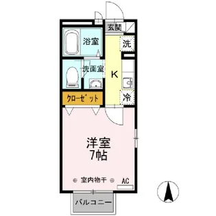 東京都武蔵野市境南町1【アパート】の間取り