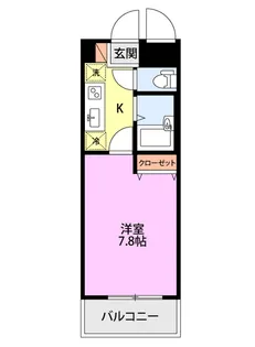 ドルトワール南笹口【4階】の間取り