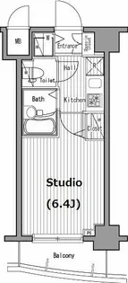 グランド・ガーラ五反田【11階】の間取り