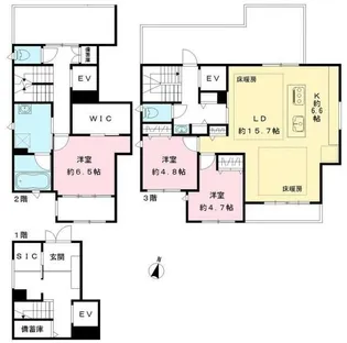 ソレイユ大原【3階】の間取り