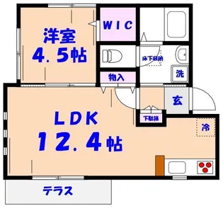 フィールド市川【1階】の間取り