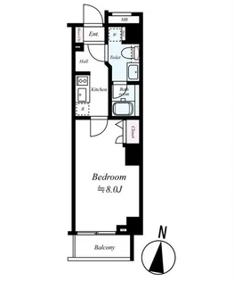 スパシエ グランス 練馬武蔵関【5階】の間取り