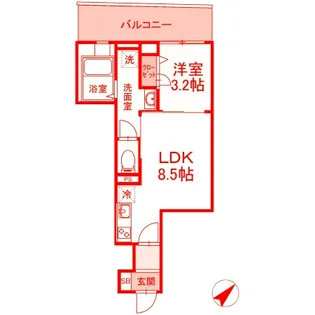ベイサイドヒルズ関内【7階】の間取り